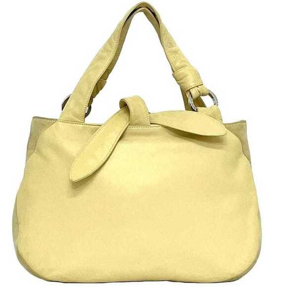 LOEWE Yellow Leather Tote Bag - Picture 1 of 11